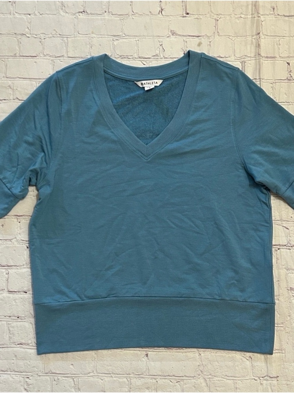 Athleta step forward short sleeve sweatshirt